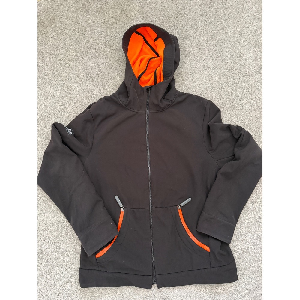Superdry Mountain Pinnacle Series Softshell Jacket Black Orange Mens Large Japan